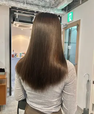 セミロング カラー ヘアアレンジ 🎀suzuna 透明感colorのヘアスタイル