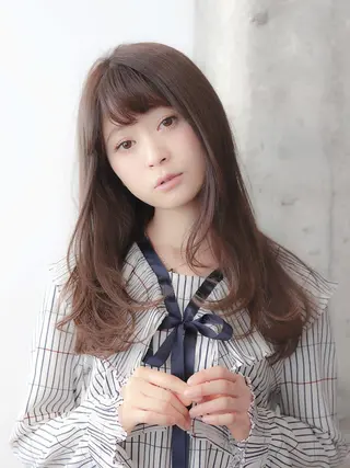 ロング カラー パーマ 髪質改善🌈縮毛矯正 荻原 達矢のヘアスタイル