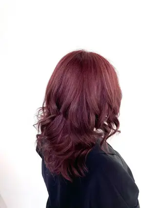 ミディアム カラー ヘアアレンジ RAIA💎ケア ブリーチ&パーマ💎のヘアスタイル