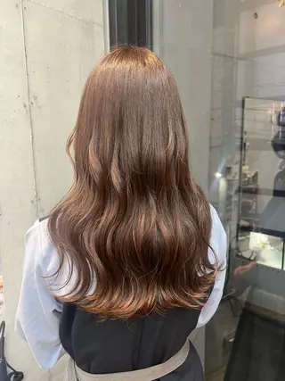 ロング カコ/レイヤーカット ヘアアレンジのヘアスタイル