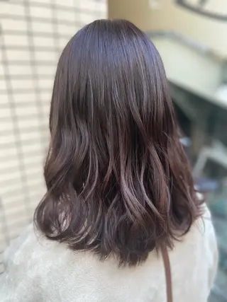 セミロング カラー 菊地 美憂のヘアスタイル