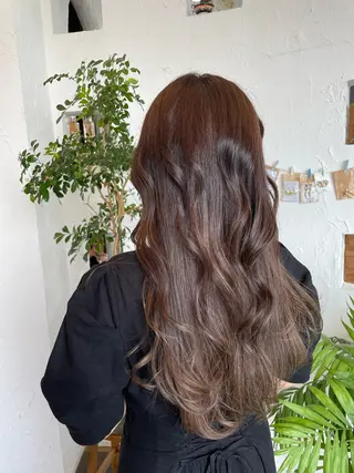 ロング カラー 🌸小掛🌸 豊橋外国人風カラーのヘアスタイル