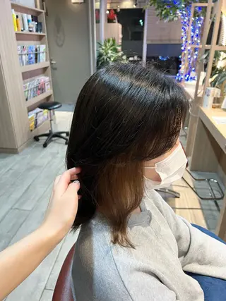 ミディアム FUJIIKANON /ケア‪透明感カラーのヘアスタイル