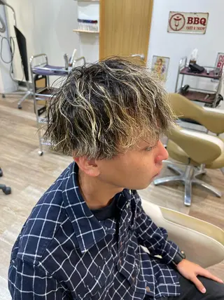 カラー パーマ メンズ メンズパーマ 北原寿樹のヘアスタイル