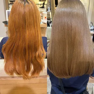 ロング 髪質改善/透明感 カラーのヘアスタイル