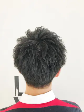 ショート ヘアアレンジ メンズ 赤み消しカラー /透明感カラー 上長のヘアスタイル