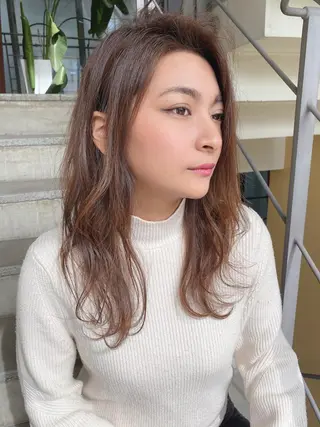 ロング カラー lond strada所属・🌟モテ髪ショート 🌟店長 津賀涼のヘアスタイル