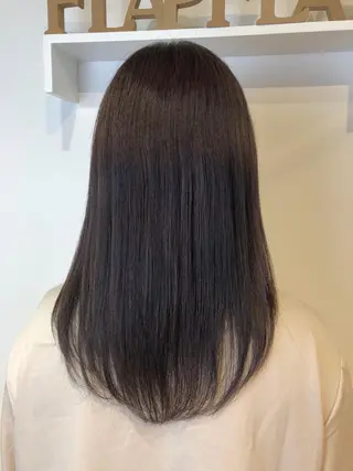 ミディアム カラー 青野 文香のヘアスタイル