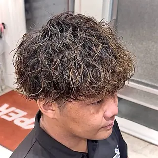 パーマ メンズ メンズ特化|パーマ| ハイライト|RYUのヘアスタイル