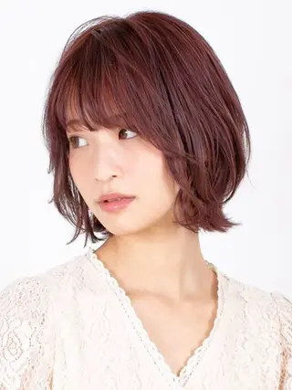 ショート カラー パーマ 💎ハイライトカラー /髪質改善カラー💎のヘアスタイル