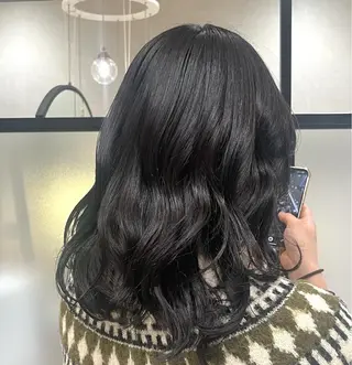 セミロング カラー za/za所属・いけだ あいりのヘアスタイル