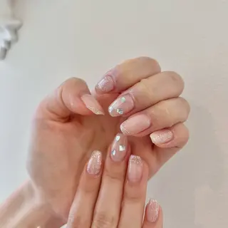 ネイル 🎀チーク/ちゅるん 🫧chisa🎀のネイルデザイン