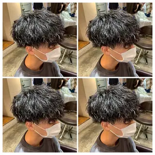 ミディアム パーマ メンズ 🟣メンズパーマ 川端 永遠🟣のヘアスタイル