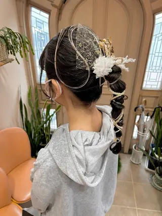 ロング ヘアアレンジ coubou所属・mayu .のヘアスタイル