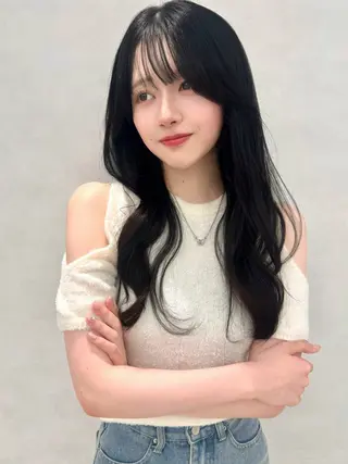 セミロング 🇰🇷韓国ヘア🤍 副店長/栗田のヘアスタイル
