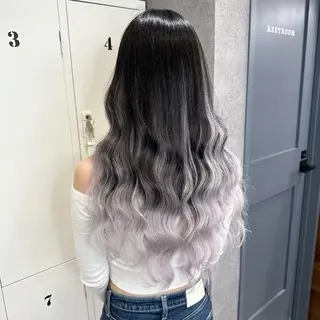 ロング カラー KEISUKE/ ブリーチ🧡エクステのヘアスタイル