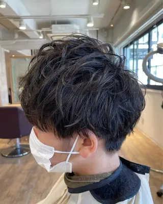 ミディアム メンズ レプス所属・栗原 諒のヘアスタイル