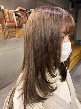 ミディアム カラー お任せヘア☘️☘️ 及川渚のヘアスタイル