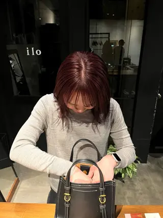 ミディアム anri/梅田/ 透明感カラーのヘアスタイル