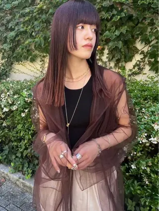 ロング カラー 透明感カラーと映画 美容師/yujiのヘアスタイル