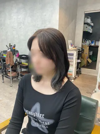 ミディアム カラー limitみづき🌙 ブリーチカラーのヘアスタイル