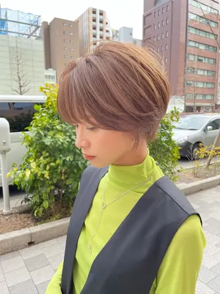 ショート カラー sand  S Ginza所属・🌟sand🌟 丸山悠斗のヘアスタイル