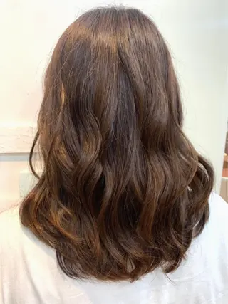 セミロング カラー ayaka 大宮のヘアスタイル