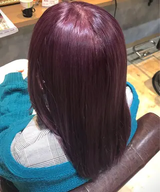 セミロング カラー 浦山 和之のヘアスタイル