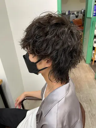 ミディアム パーマ メンズ メンズ専門 Stylist吉川のヘアスタイル