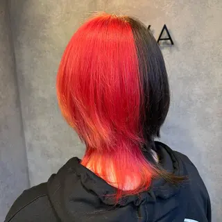 ミディアム カラー newi saLyu 今井海斗のヘアスタイル