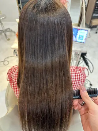 ロング RIKI/ 曲がる縮毛矯正のヘアスタイル