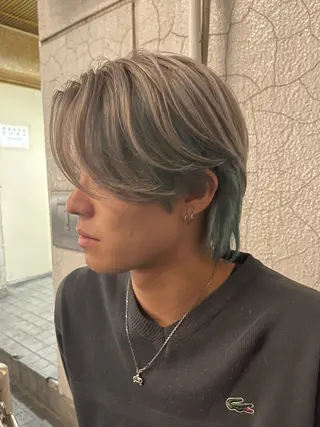 ショート パーマ メンズ 波巻きスパイラル 近藤剛　浦和のヘアスタイル