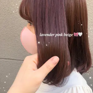 ミディアム 𝙢𝙞𝙮𝙪🎀 girly hairのヘアスタイル