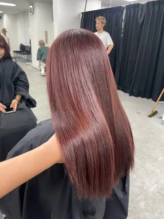 ロング 🎀🫧透明感 ピンクラベンダー💟のヘアスタイル