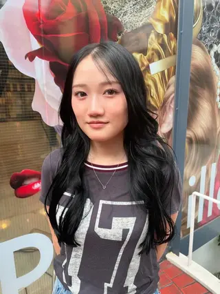 ロング カラー ヘアアレンジ @kyoniyy KYONIのヘアスタイル