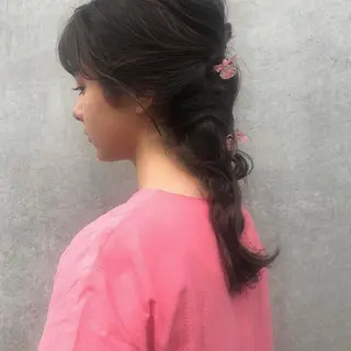 ロング ボブ／レイヤー／艶 🦕risa  森下のヘアスタイル