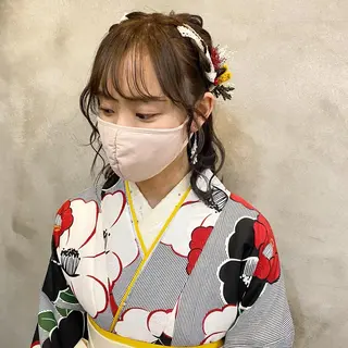 ミディアム まつパ・ヘアセット ♡Chinami♡のマツエク・マツパデザイン