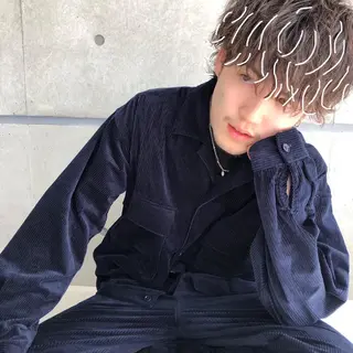 ミディアム カラー ヘアアレンジ ✨【公式】渋谷メンズ サロン BLUCK✨のヘアスタイル