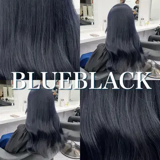 セミロング 寒色＆ブリーチ特化 寒色MiOのヘアスタイル