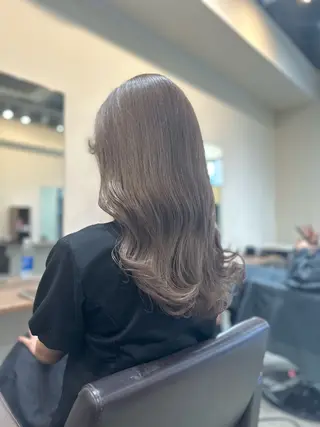 ロング カラー 小顔カット✨ 透明感カラー✨kyoのヘアスタイル