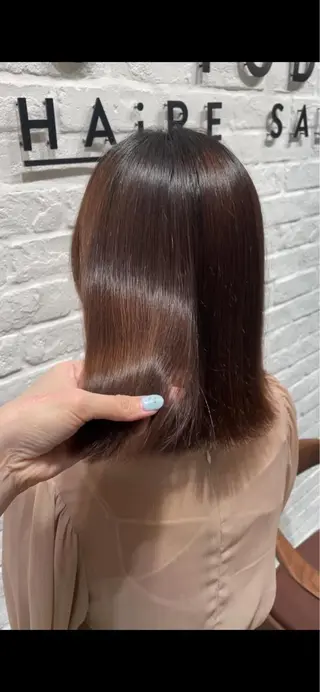 セミロング miyu 美髪縮毛矯正𓂃꙳⋆のヘアスタイル