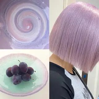 ロング カラー デザインカラーハイト ーン/konomiのヘアスタイル