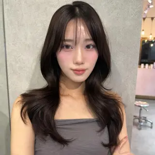 ロング loombySea/ 韓国ヘア/髪質改善のヘアスタイル