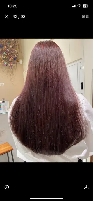 ロング カラー ブリーチしても艶々 🫧暖色カラーすずなのヘアスタイル