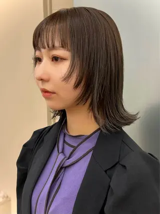 ミディアム カラー 矢場町/栄/上前津/ 佐藤祐希のヘアスタイル