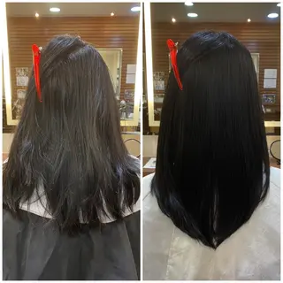 セミロング 韓国レイヤー/ 顔周り💕田中将吾のヘアスタイル