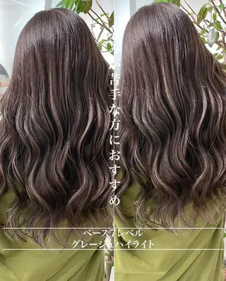 セミロング 岸川 恭子のヘアスタイル