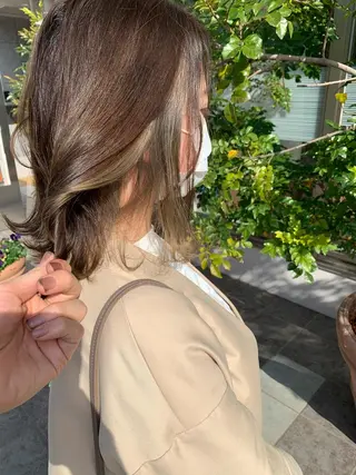 ミディアム カラー 髪質改善美容室Lust所属・美容室Lust💚 嶋崎 鷹のヘアスタイル