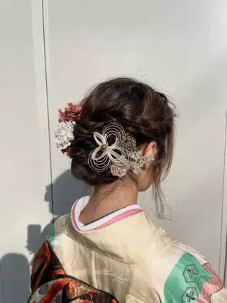 ヘアアレンジ 韓国ヘア/顔周り ヘアセット/加藤優里のヘアスタイル