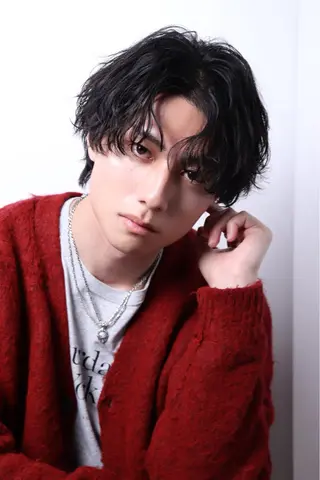 ショート パーマ メンズ メンズサロン/川越/ モリワキフウガのヘアスタイル